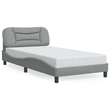 vidaXL Twin XL Engineered Wood Bed Frame in Light Gray
