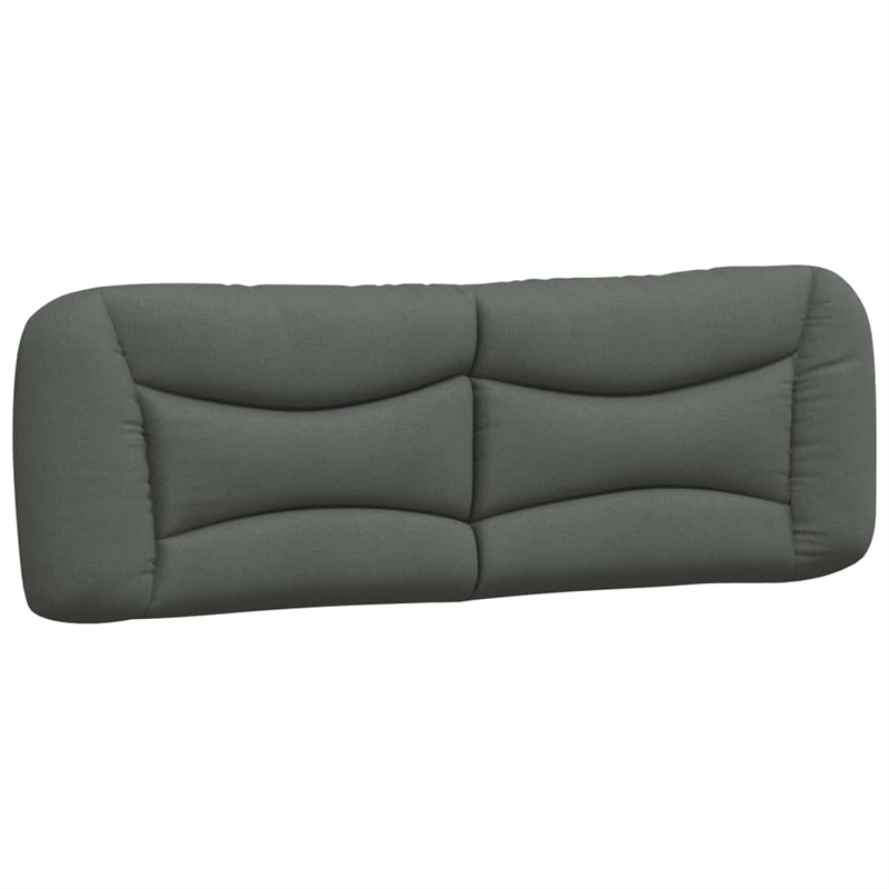 vidaXL Modern Engineered Wood Queen Bed Frame in Dark Gray