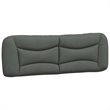 vidaXL Modern Engineered Wood Queen Bed Frame in Dark Gray