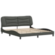 vidaXL Modren King Bed Frame in Dark Gray