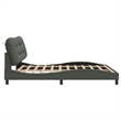 vidaXL Modren King Bed Frame in Dark Gray