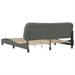 vidaXL Modren King Bed Frame in Dark Gray