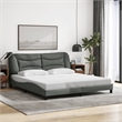 vidaXL Modren King Bed Frame in Dark Gray