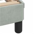 vidaXL Engineered Wood Twin Bed Frame in Light Grey