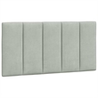 vidaXL Twin XL Engineered Wood Bed Frame in Light Gray