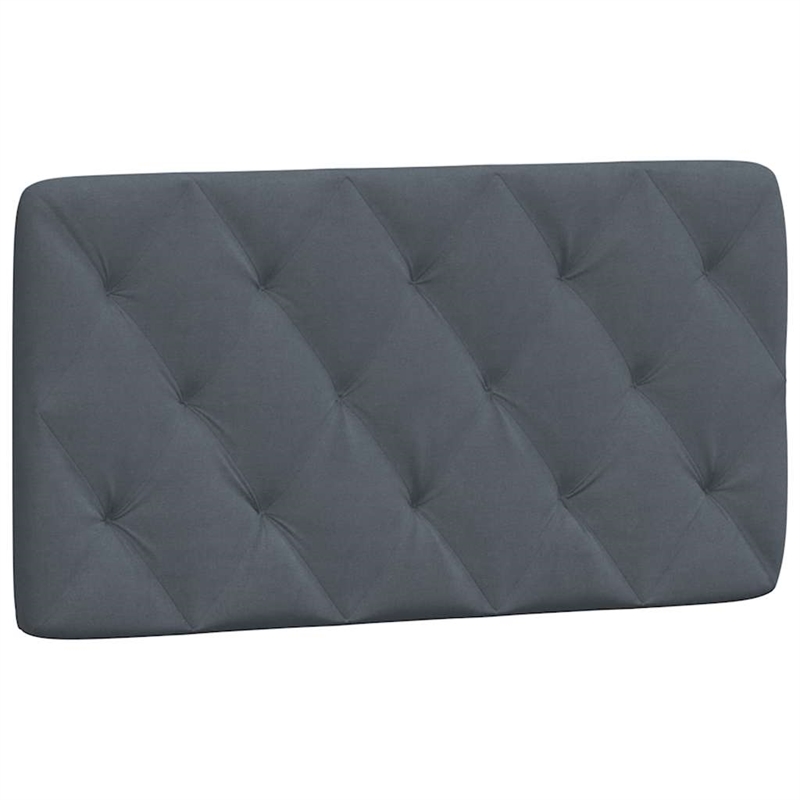 vidaXL Engineered Wood Twin Bed Frame in Dark Gray