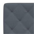 vidaXL Engineered Wood Twin Bed Frame in Dark Gray