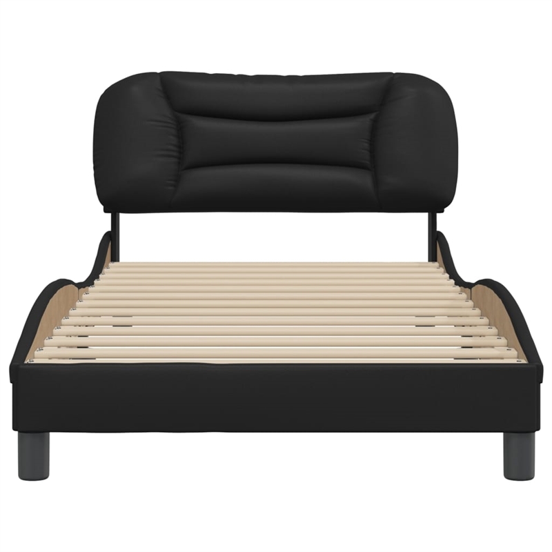 vidaXL Twin Bed Frame in Black