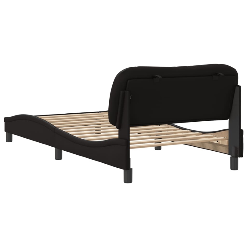 vidaXL Twin Bed Frame in Black
