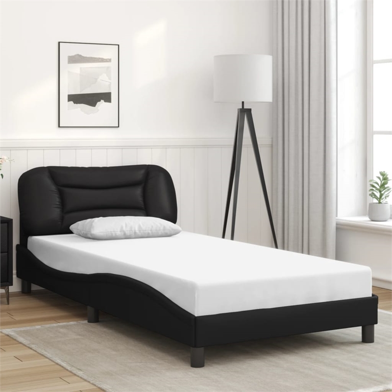 vidaXL Twin Bed Frame in Black