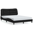 vidaXL Faux Leather Full Bed Frame in Black