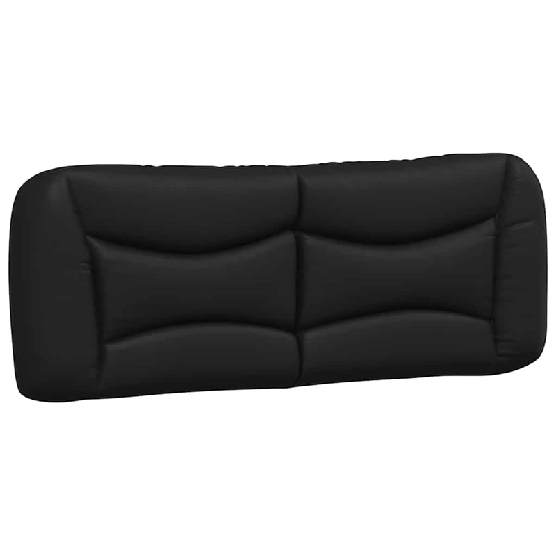 vidaXL Faux Leather Full Bed Frame in Black