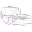 vidaXL Faux Leather Full Bed Frame in Black