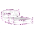 vidaXL Faux Leather Full Bed Frame in Black