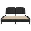 vidaXL Faux Leather Full Bed Frame in Black
