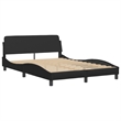 vidaXL Faux Leather Full Bed Frame in Black