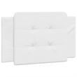 vidaXL Faux Leather Twin Bed Frame in White
