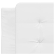 vidaXL Faux Leather Twin Bed Frame in White