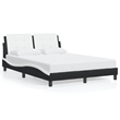vidaXL Full Bed Frame in Black and White