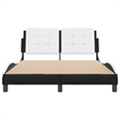 vidaXL Full Bed Frame in Black and White