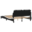 vidaXL Full Bed Frame in Black and White