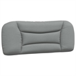 vidaXL Polyester Upholstery Twin Bed Frame in Light Grey