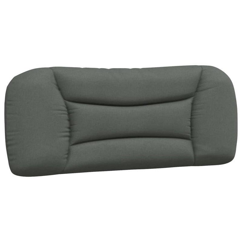 vidaXL Faux Leather Twin XL Bed Frame with LED in Dark Gray