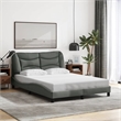 vidaXL Modern Engineered Wood Full Bed Frame in Dark Grey
