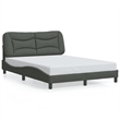 vidaXL Modern Engineered Wood Full Bed Frame in Dark Grey