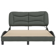 vidaXL Modern Engineered Wood Full Bed Frame in Dark Grey