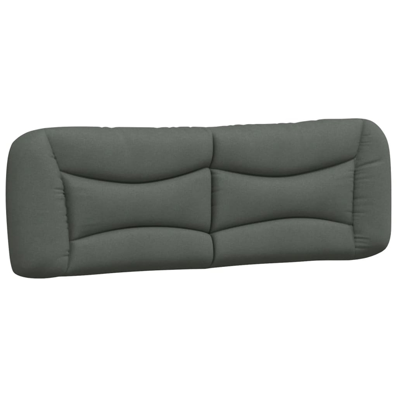 vidaXL Modern Engineered Wood Queen Bed Frame in Dark Gray