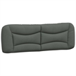 vidaXL Modern Engineered Wood Queen Bed Frame in Dark Gray