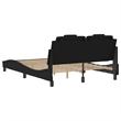 vidaXL Solid Pine Wood Bed Frame in Black