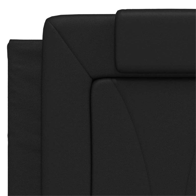 vidaXL Solid Pine Wood Bed Frame in Black