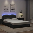 vidaXL Solid Pine Wood Bed Frame in Black