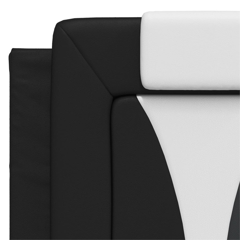 vidaXL Full Bed Frame in Black and White