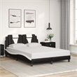 vidaXL Full Bed Frame in Black and White