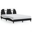 vidaXL Full Bed Frame in Black and White