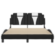 vidaXL Full Bed Frame in Black and White