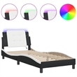vidaXL Bed Frame in Black and White