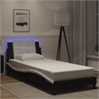 vidaXL Bed Frame in Black and White