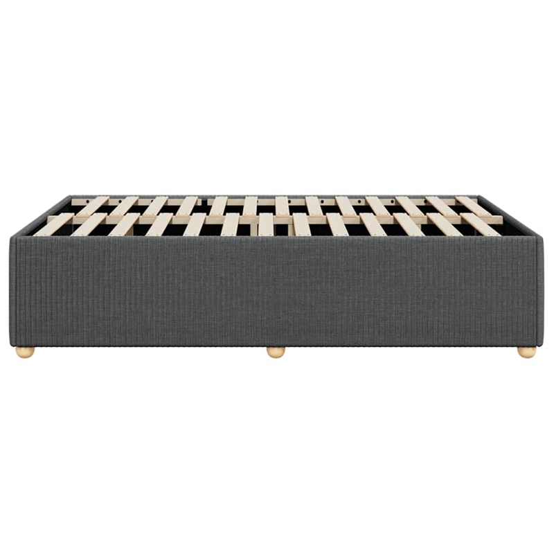 vidaXL Engineered Wood Full Bed Frame in Dark Gray