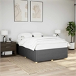 vidaXL Modern Engineered Wood Queen Bed Frame in Dark Gray