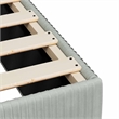 vidaXL Twin Without Headboard Bed Frame in Light Gray