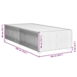 vidaXL Twin Without Headboard Bed Frame in Light Gray