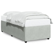vidaXL Twin XL Engineered Wood Bed Frame in Light Grey