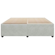 vidaXL Velvet California King Bed Frame in Light Grey