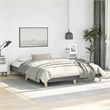 vidaXL Modern Engineered Wood Queen Bed Frame in Dark Gray