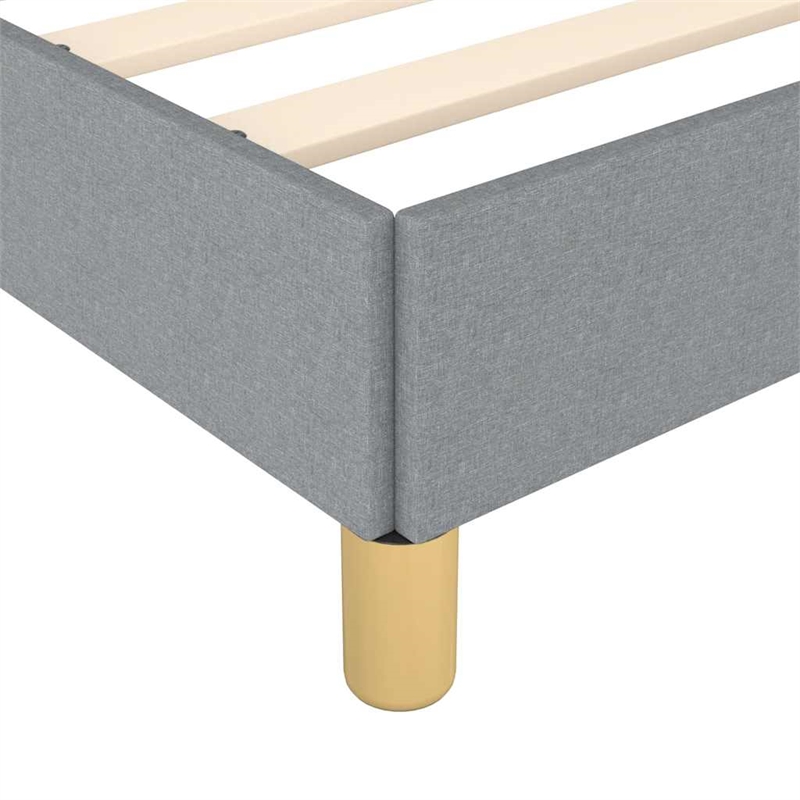 vidaXL Engineered Wood King Bed Frame in Light Grey