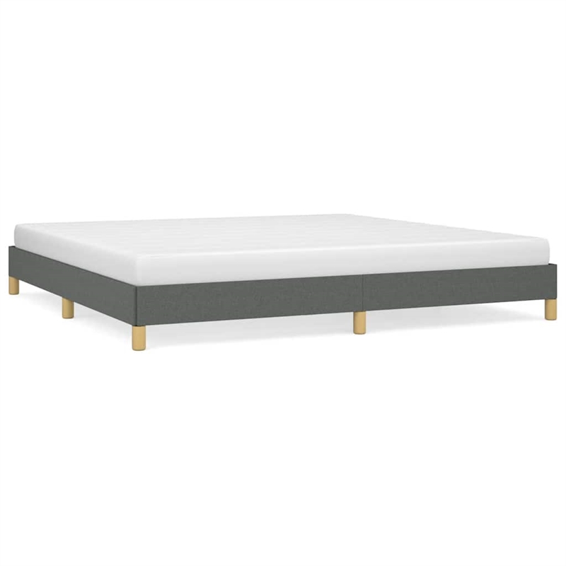 vidaXL Engineered Wood King Bed Frame in Dark Gray